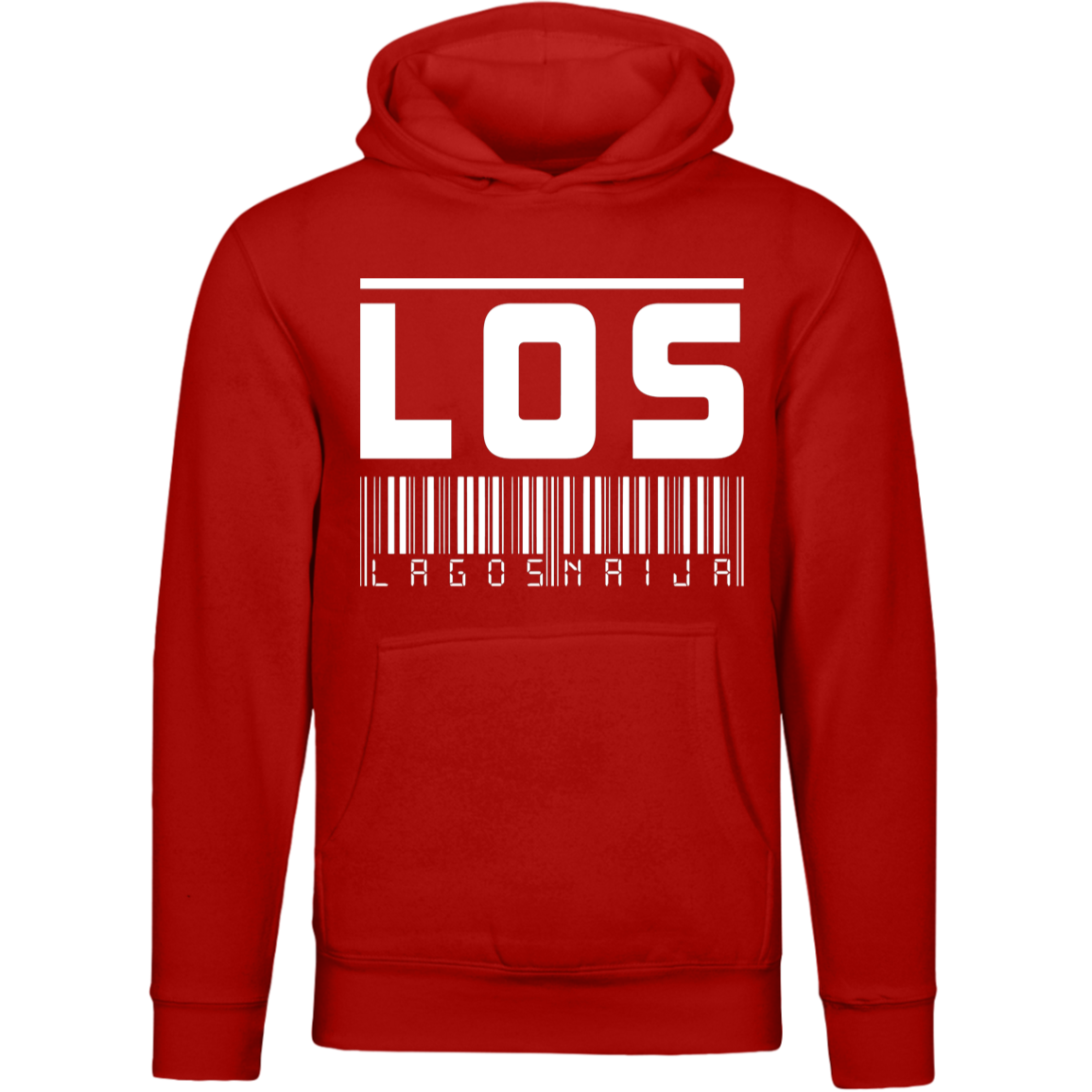LOS Lagos Barcode Unisex Pullover Hoodie