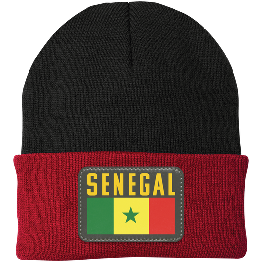 Senegal Football Team Emblem Patch Knit Cap