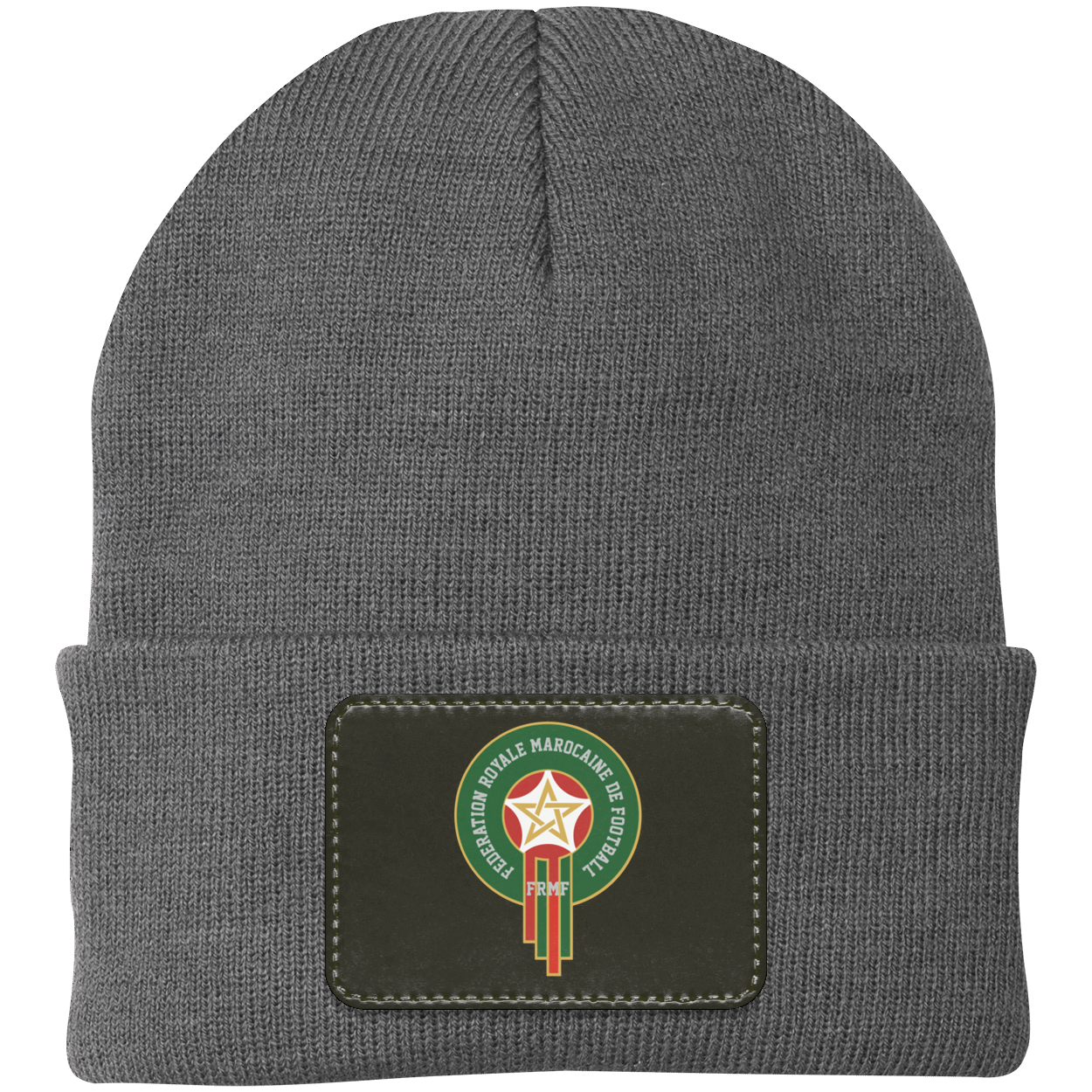 Royal Moroccan Football Team Emblem Patch Knit Cap