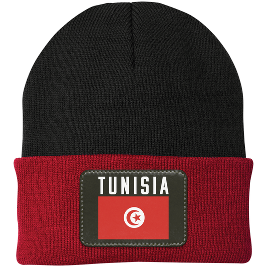 Tunisia Football Team Emblem Patch Knit Cap