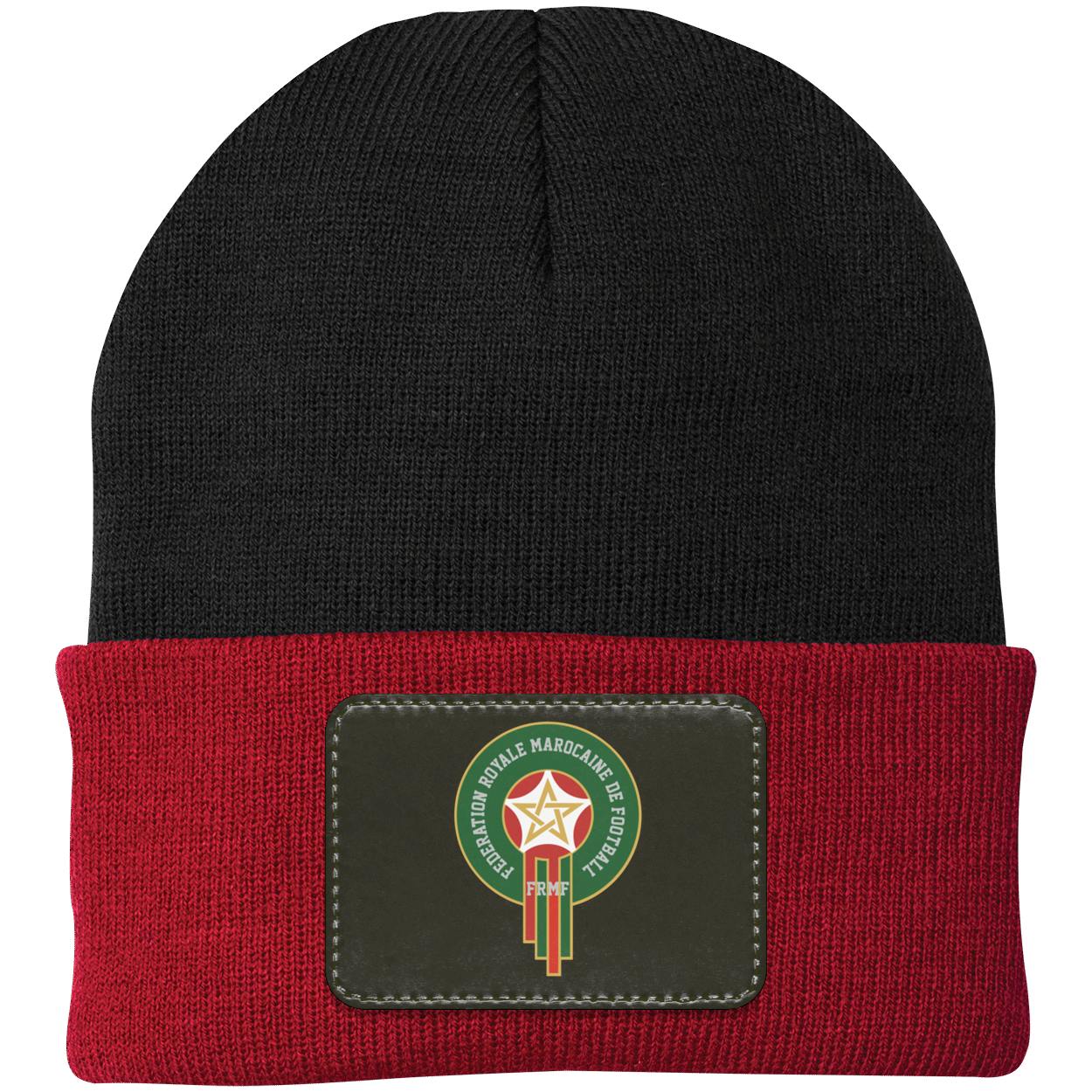 Royal Moroccan Football Team Emblem Patch Knit Cap