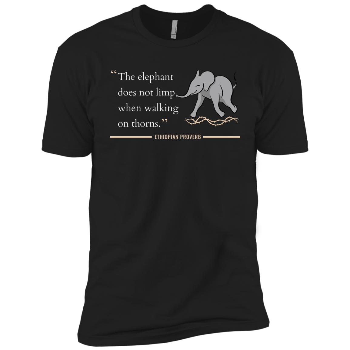 The Elephant Doesn't Limp When Walking on Thorns Kids' Classic T-Shirt