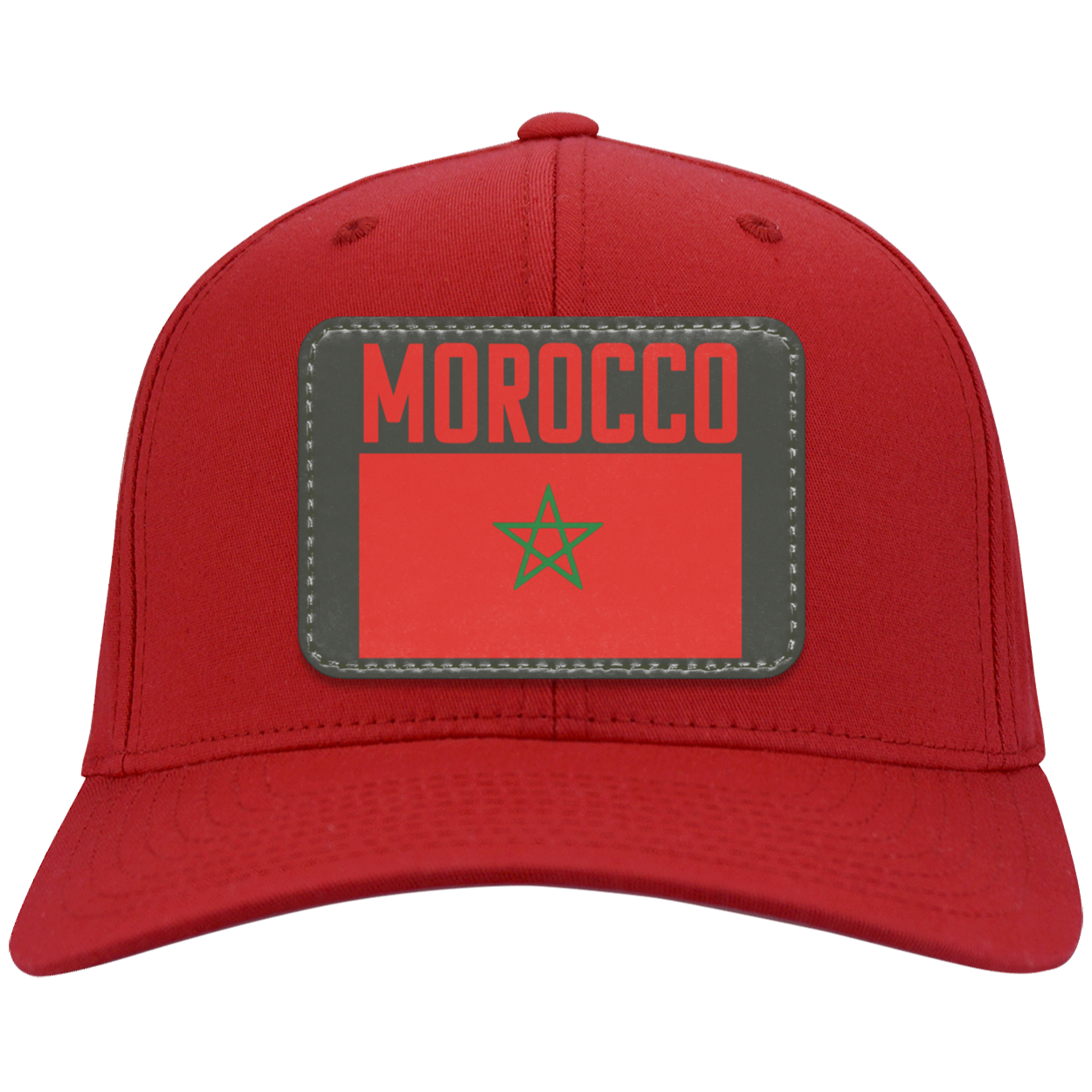 Moroccan Football Team Emblem Patch Twill Cap