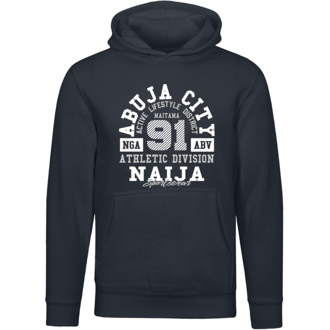 Abuja City 91 Athletic Division Unisex Pullover Hoodie