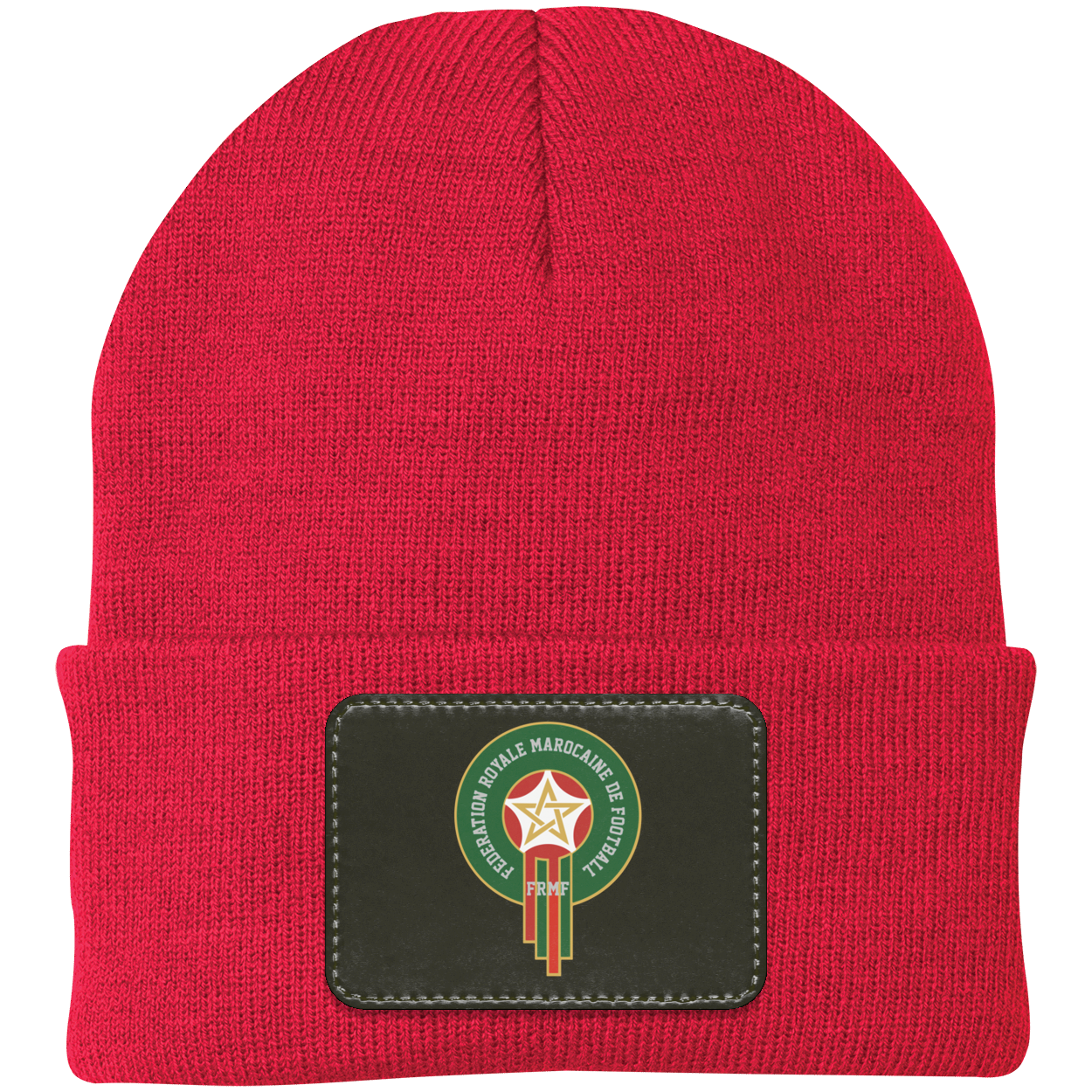 Royal Moroccan Football Team Emblem Patch Knit Cap