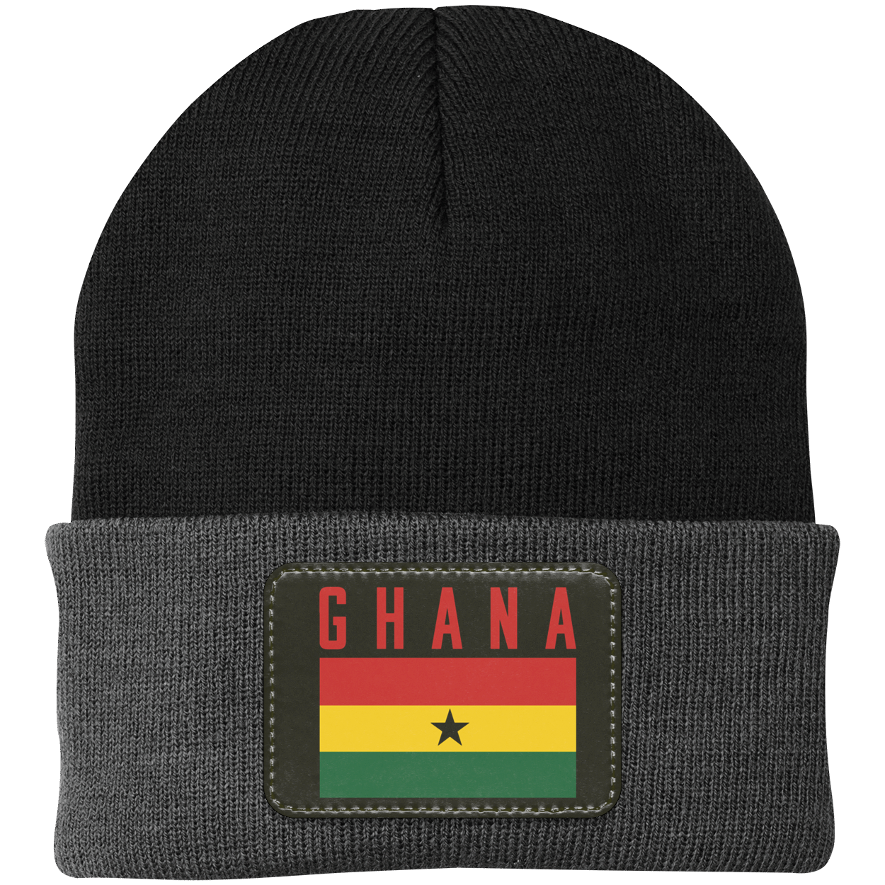 Ghana Football Team Emblem Patch Knit Cap