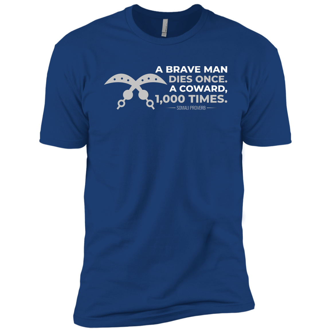 A Brave Man Dies Once, A Coward, 1,000 Times Kids' Classic T-Shirt
