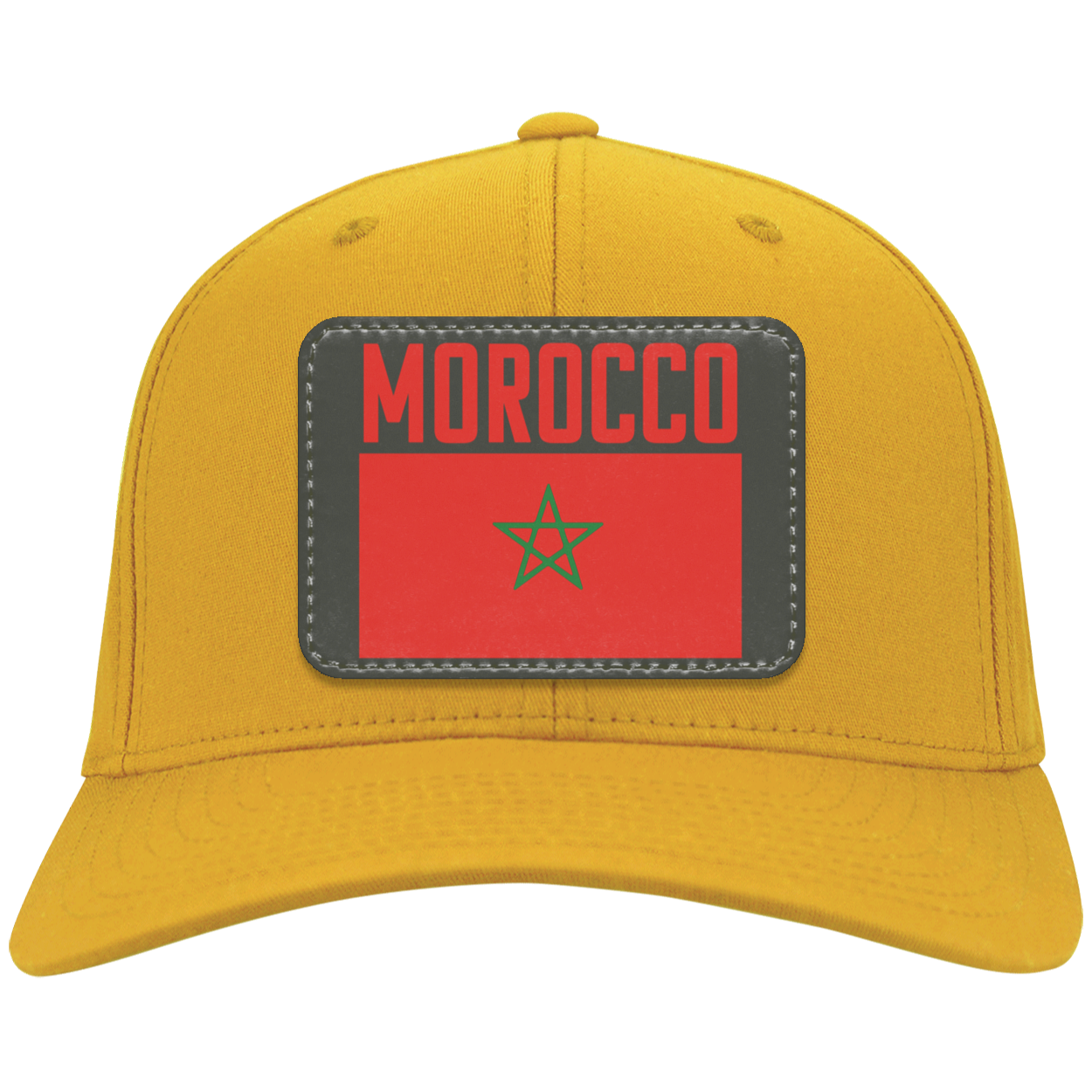 Moroccan Football Team Emblem Patch Twill Cap