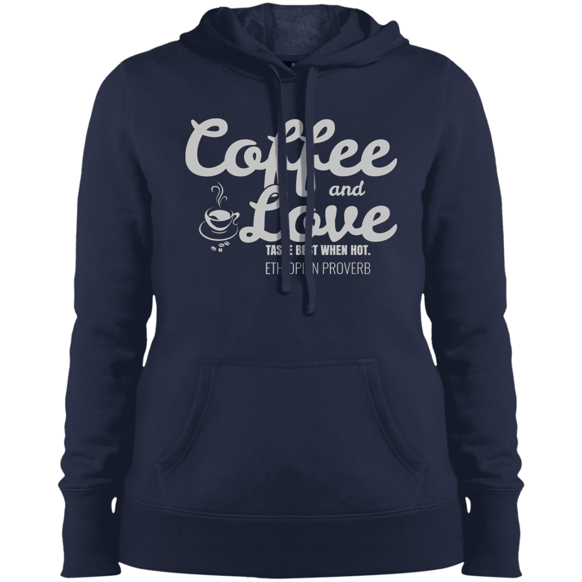 Coffee & Love Taste Best When Hot Women's Pullover Hoodie