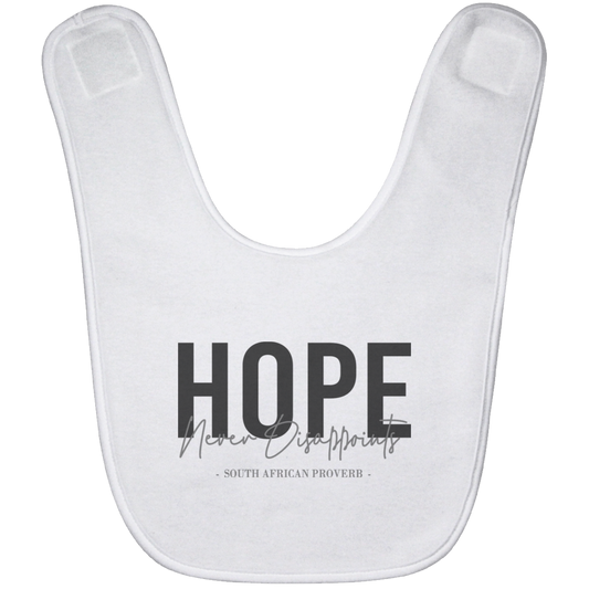 Hope Never Disappoints Baby Bib