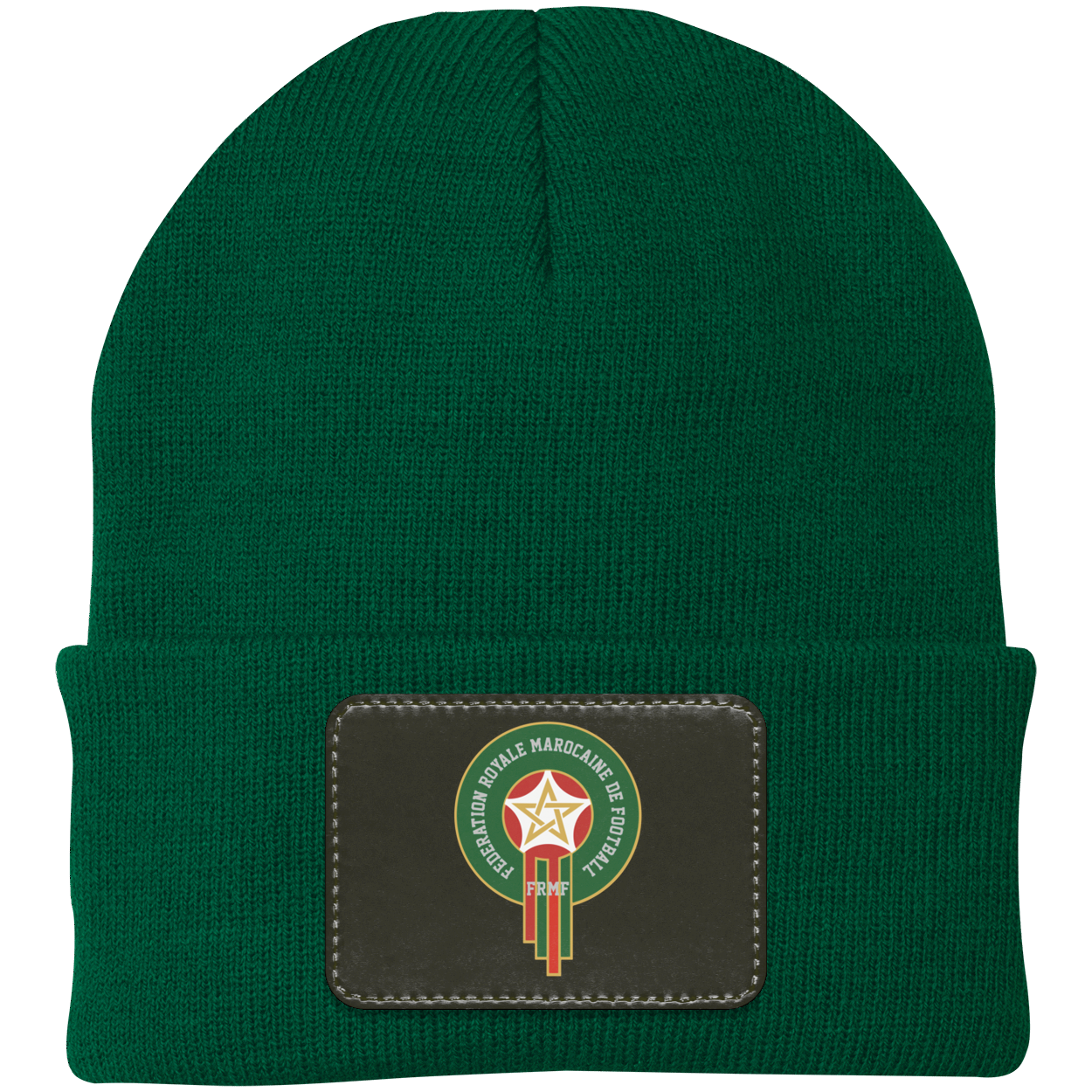 Royal Moroccan Football Team Emblem Patch Knit Cap