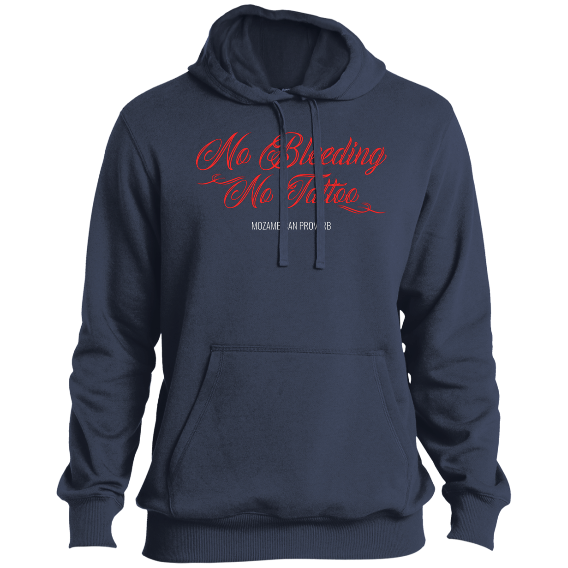 No Bleeding No Tattoo Men's Pullover Hoodie