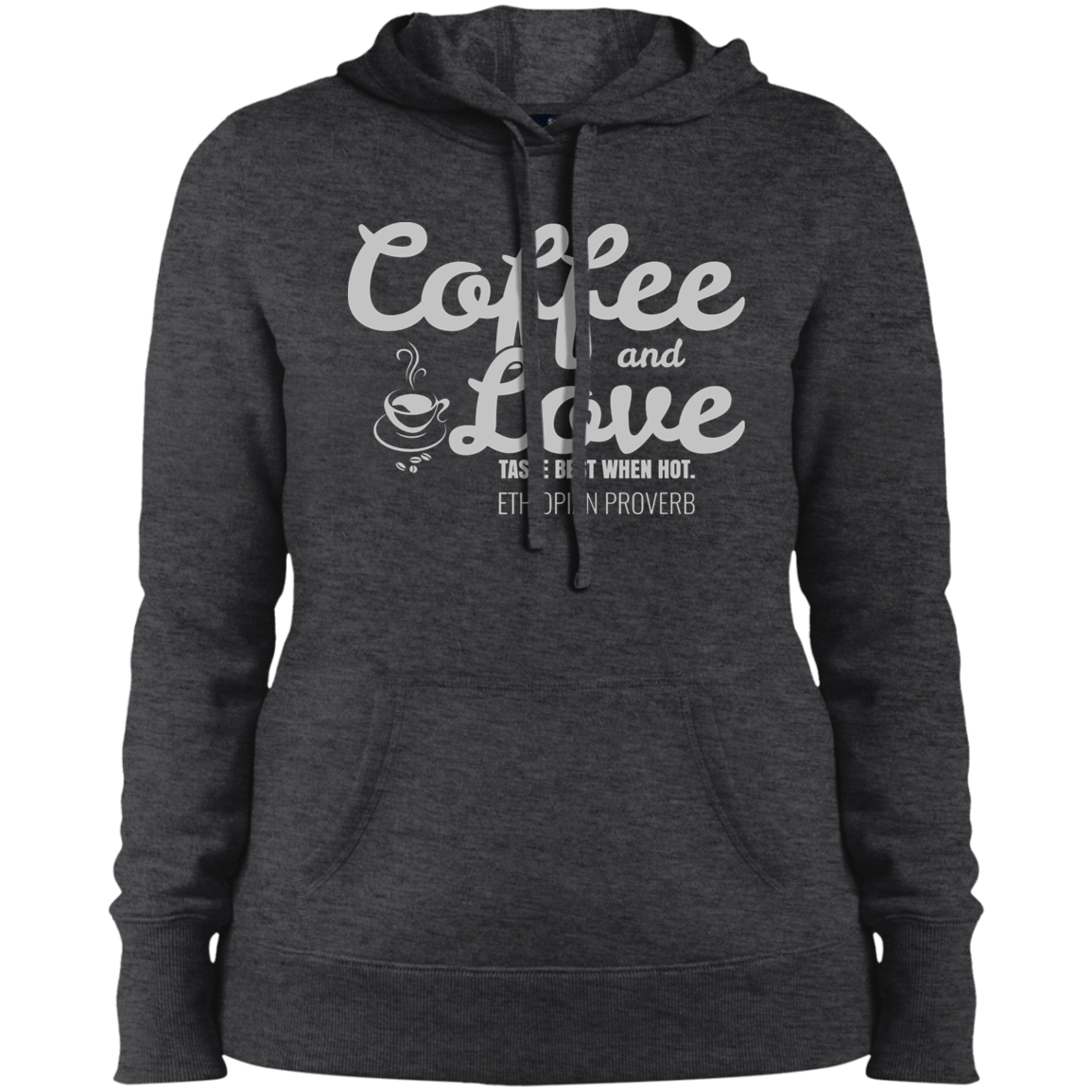 Coffee & Love Taste Best When Hot Women's Pullover Hoodie