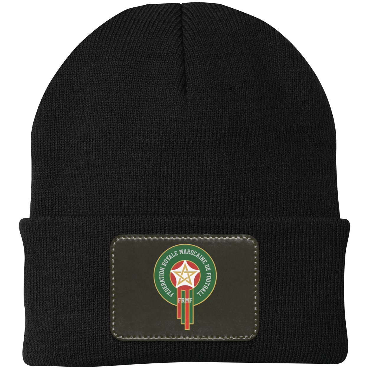Royal Moroccan Football Team Emblem Patch Knit Cap