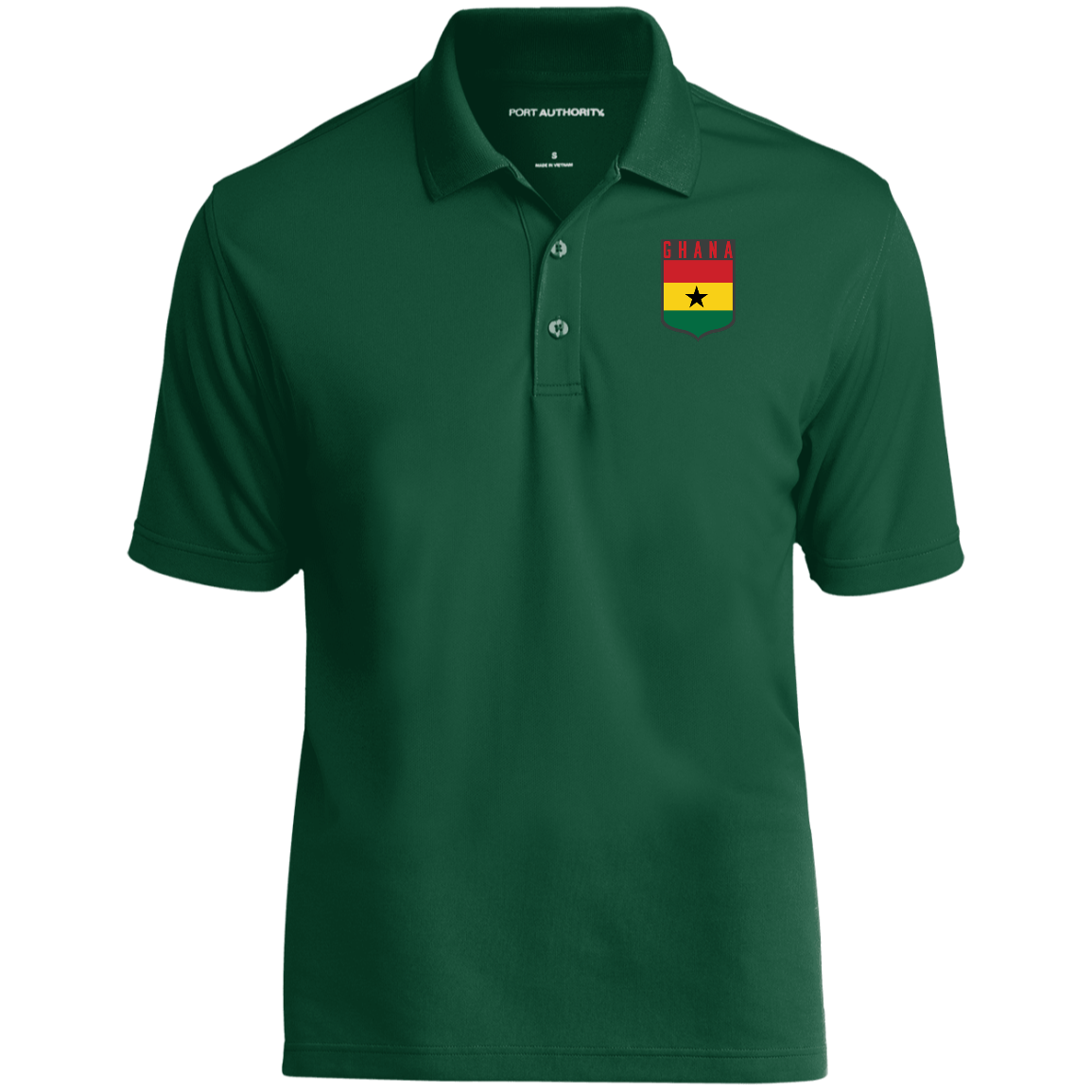 Ghana Football Team Emblem Men's Micro-mesh Polo