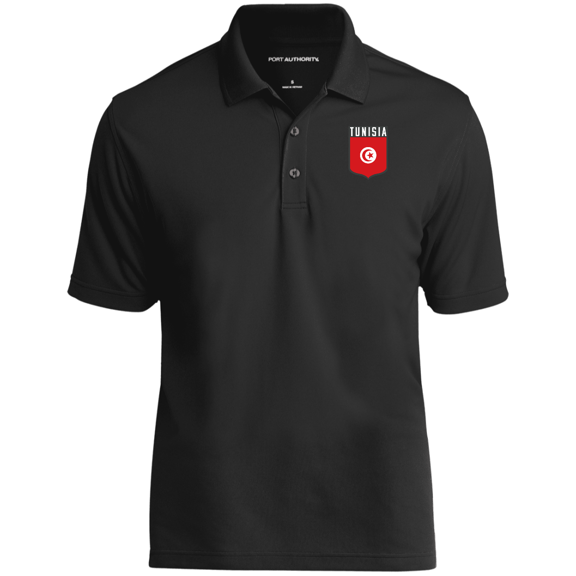 Tunisia Football Team Emblem Men's Micro-mesh Polo
