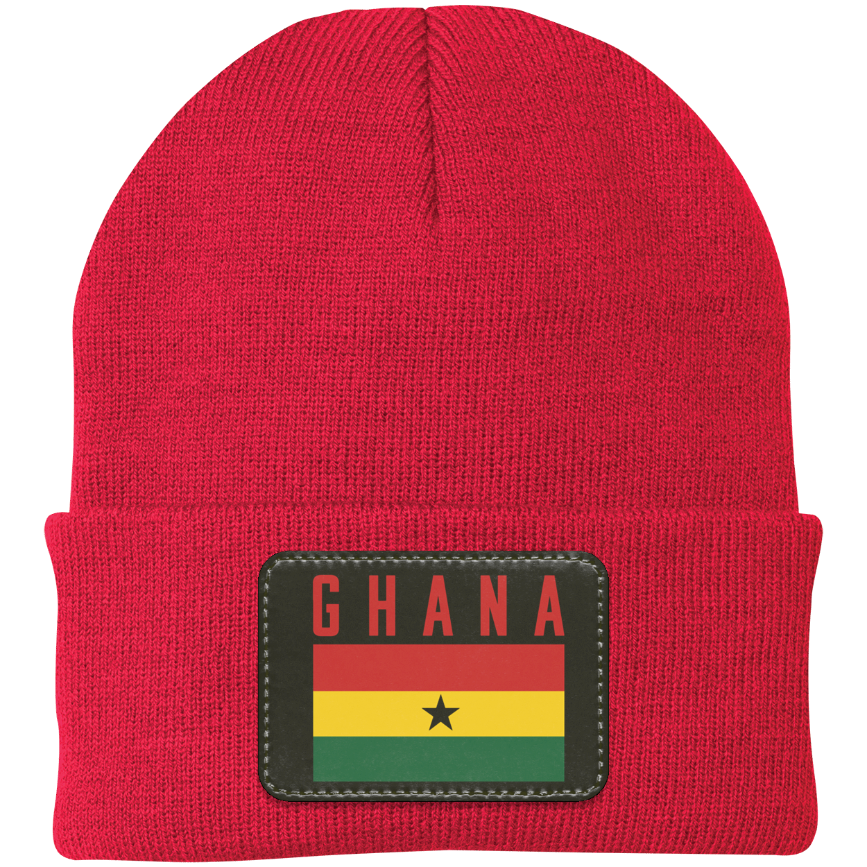 Ghana Football Team Emblem Patch Knit Cap