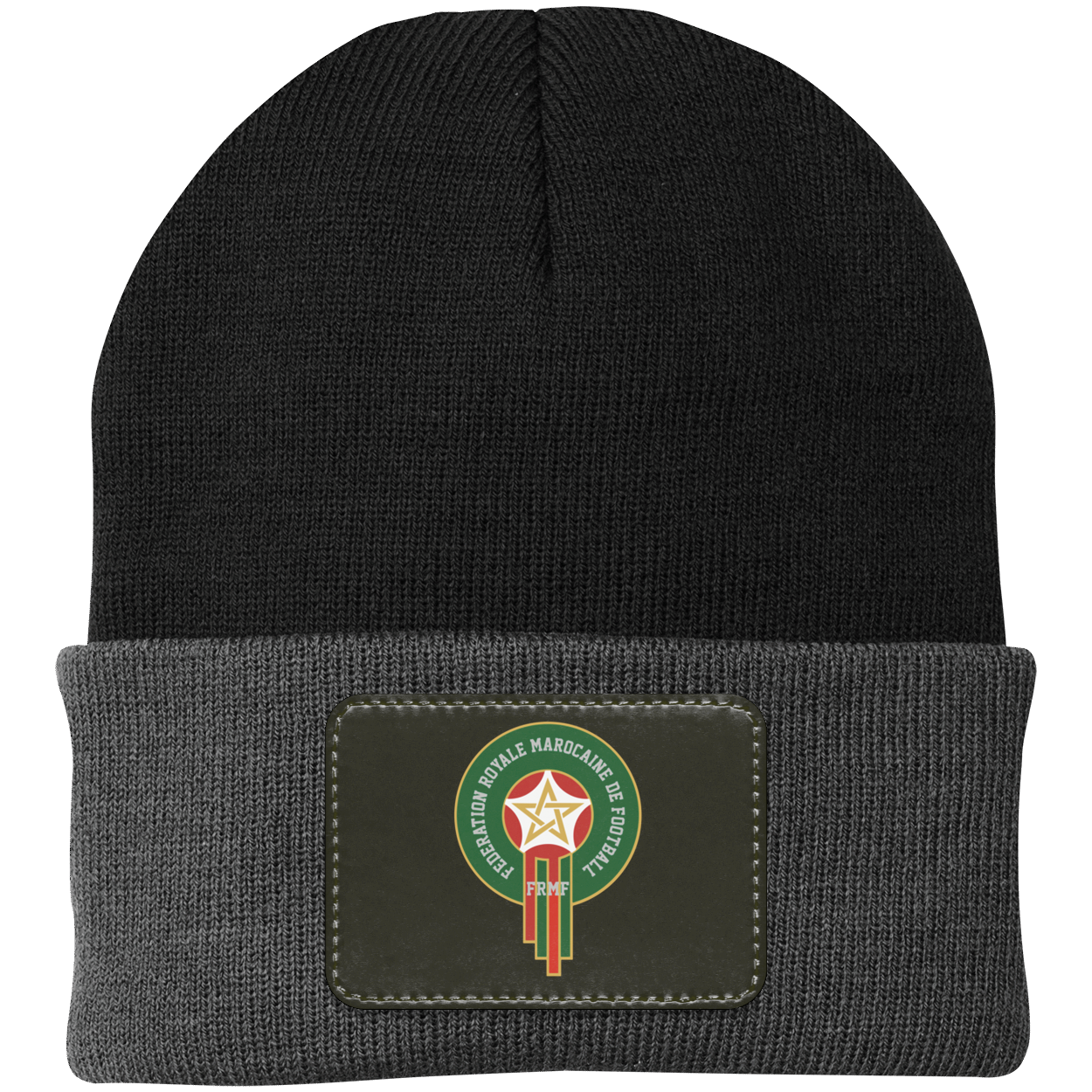 Royal Moroccan Football Team Emblem Patch Knit Cap