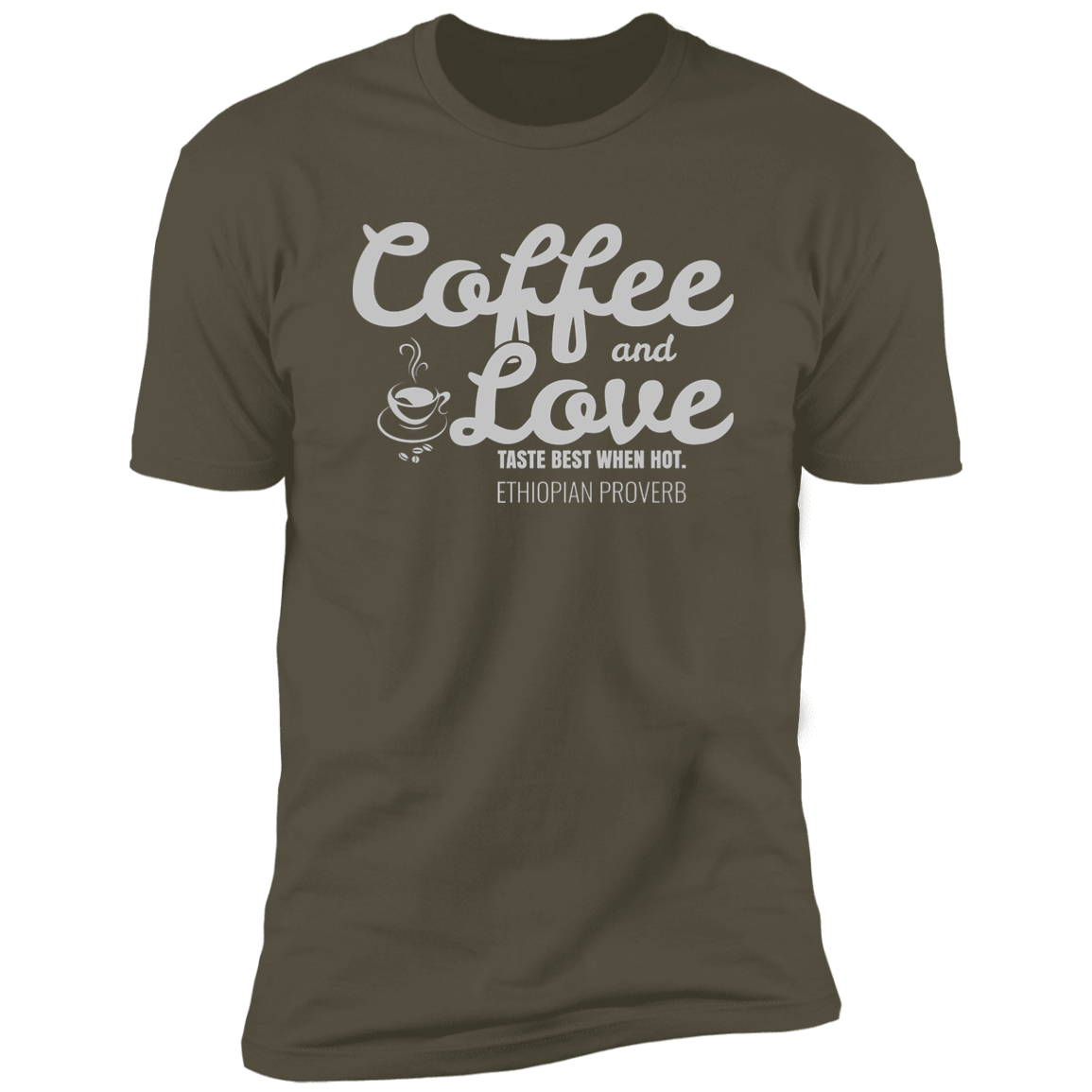 Coffee & Love Taste Best When Hot Classic T-Shirt (Unisex)
