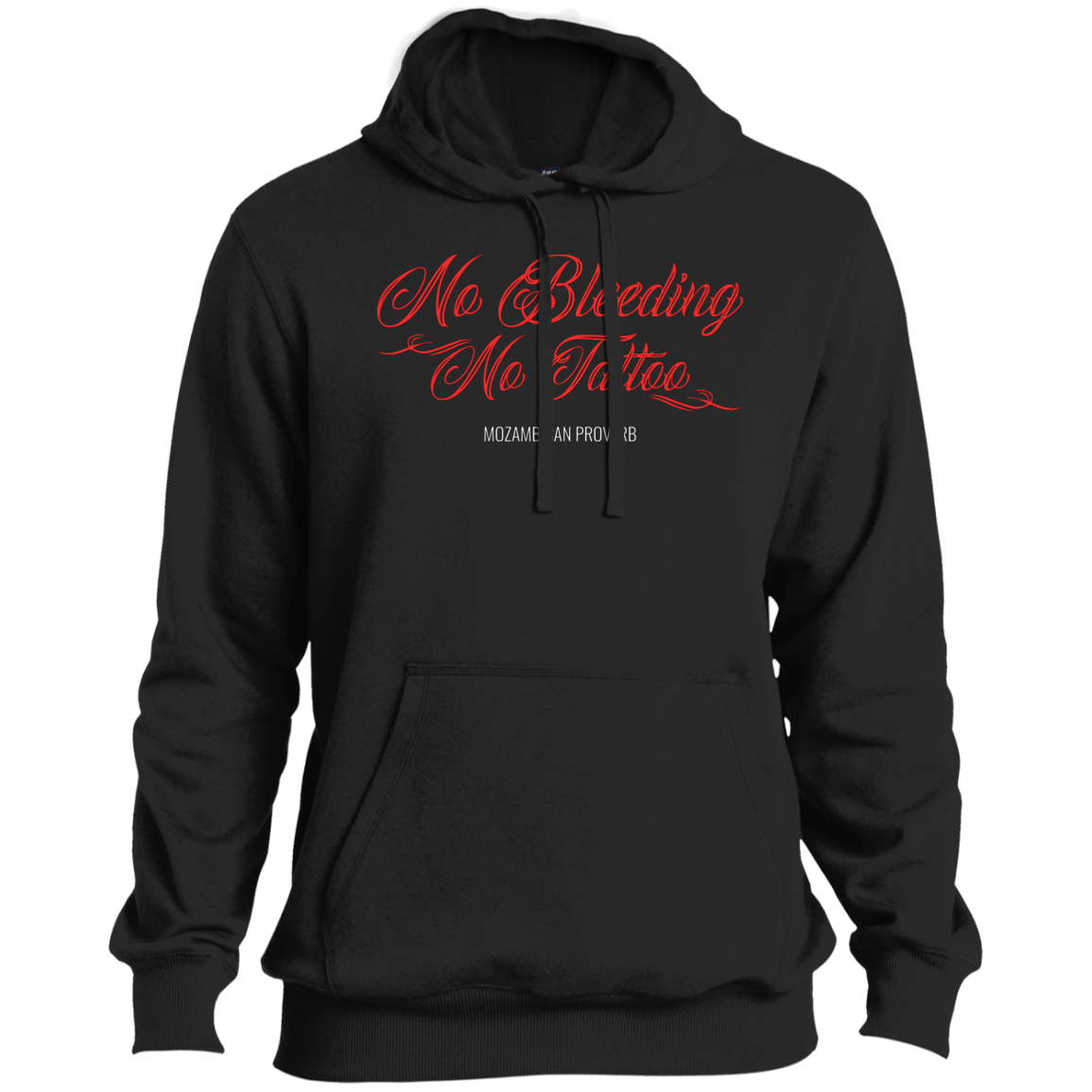 No Bleeding No Tattoo Men's Pullover Hoodie