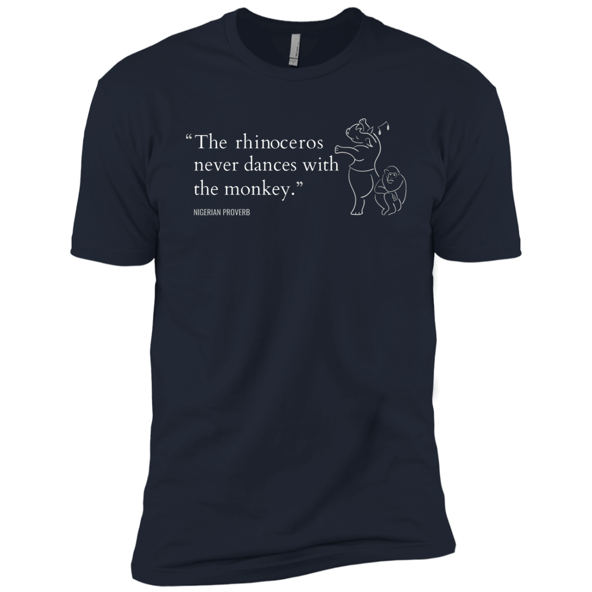 The Rhinoceros Never Dances With the Monkey Kids' Classic T-Shirt