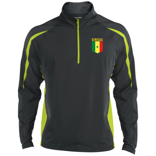 Senegal Football Team Emblem Men's Zip-Up Sports Pullover