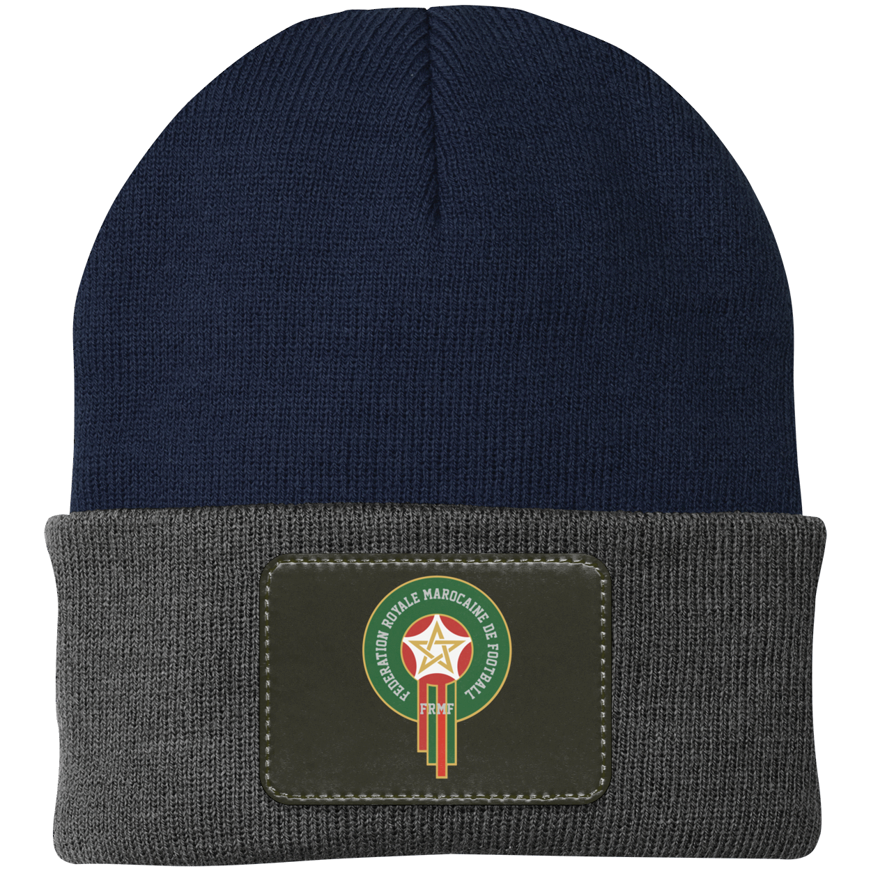 Royal Moroccan Football Team Emblem Patch Knit Cap