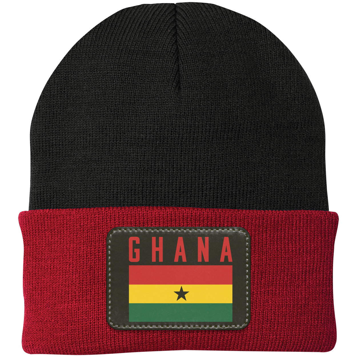 Ghana Football Team Emblem Patch Knit Cap