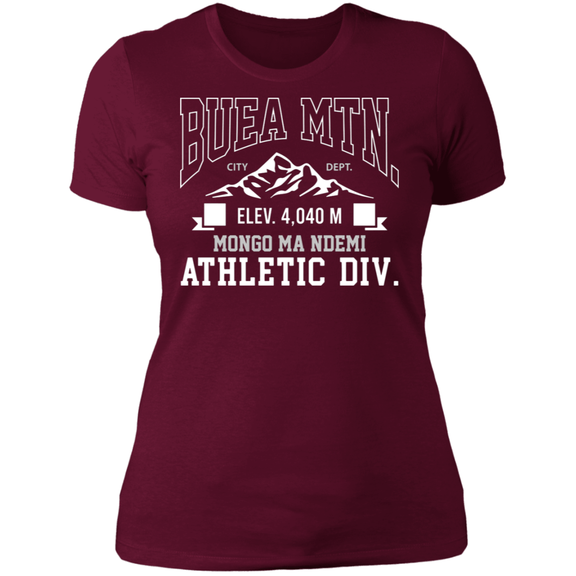 Buea Mountain (Mongo ma Ndemi) Athletic Women's Classic T-Shirt