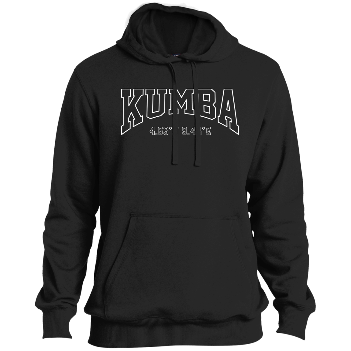 Kumba GPS Coodinates Men's Pullover Hoodie