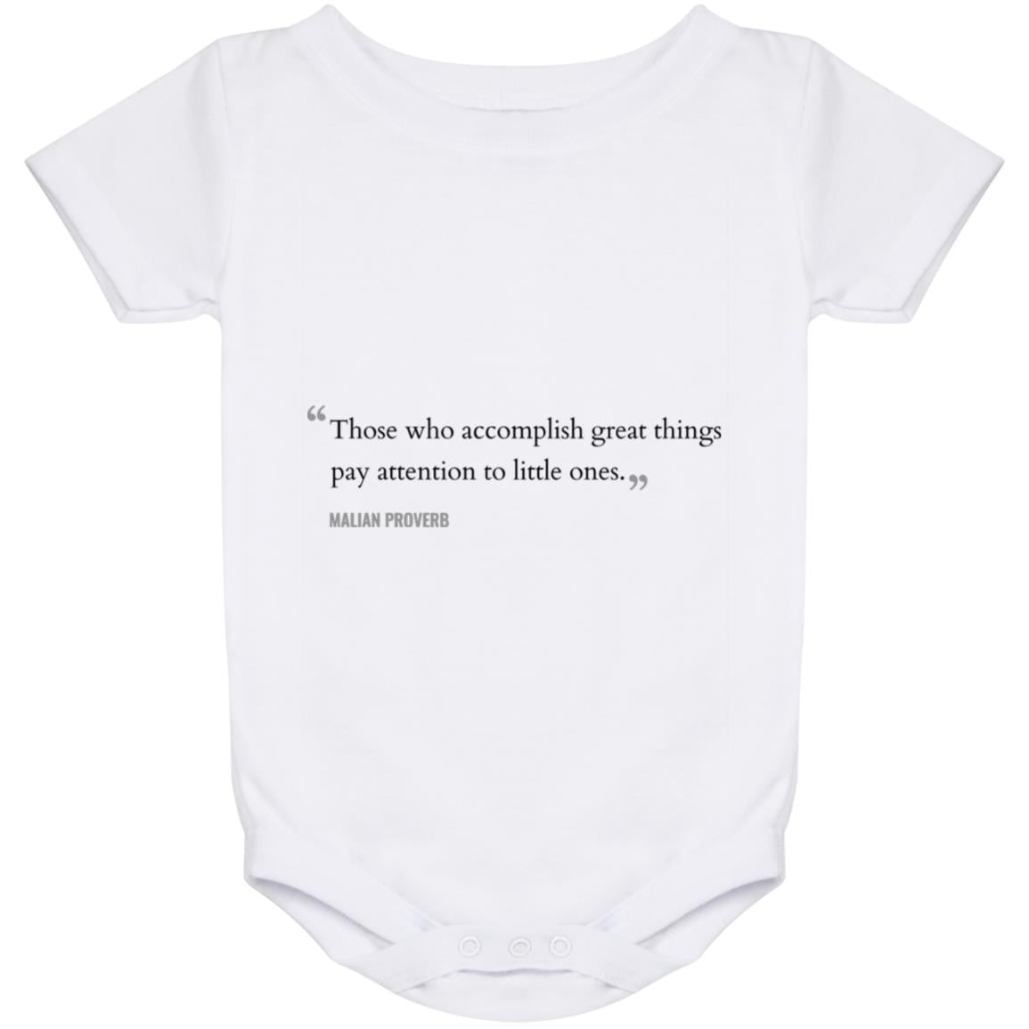 Those Who Accomplish Great Things Mali Proverb Baby Onesie
