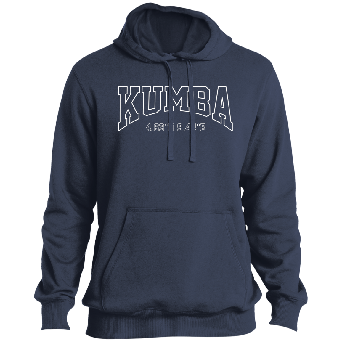 Kumba GPS Coodinates Men's Pullover Hoodie
