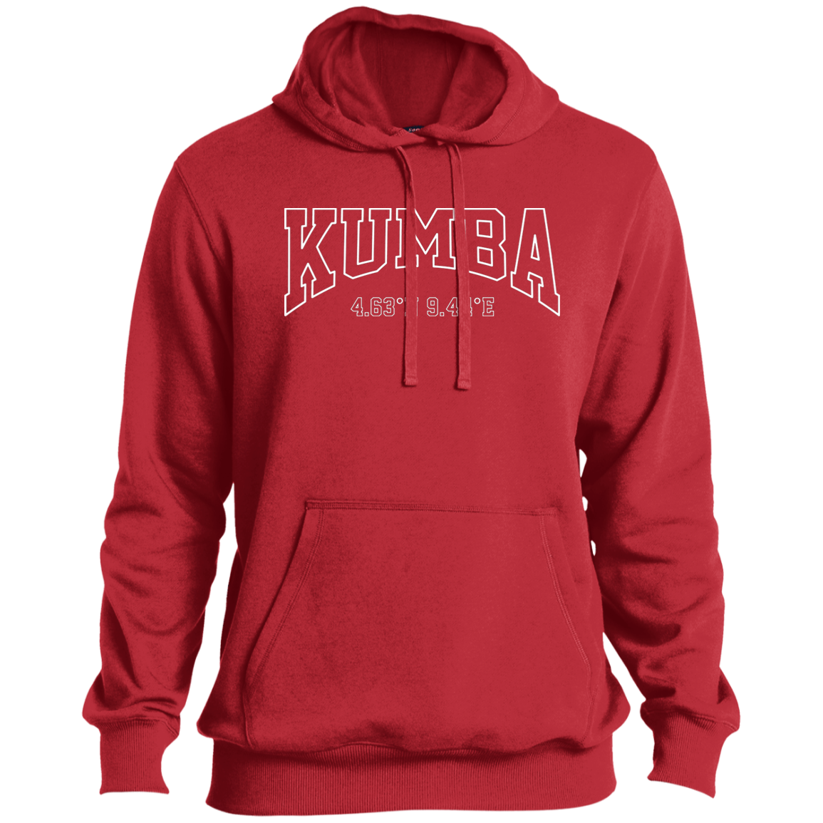Kumba GPS Coodinates Men's Pullover Hoodie