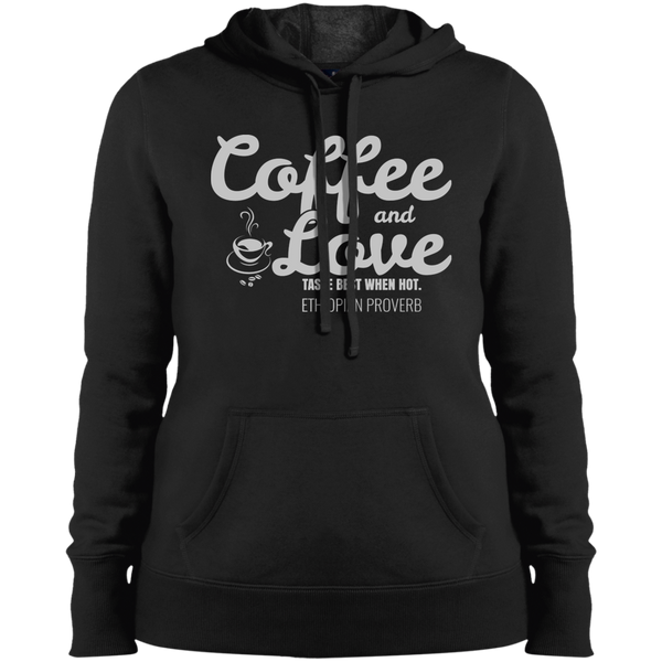 Coffee & Love Taste Best When Hot Women's Pullover Hoodie