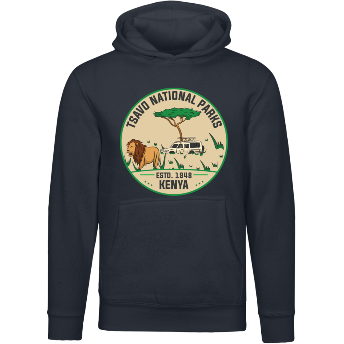 Tsavo National Parks Unisex Pullover Hoodie