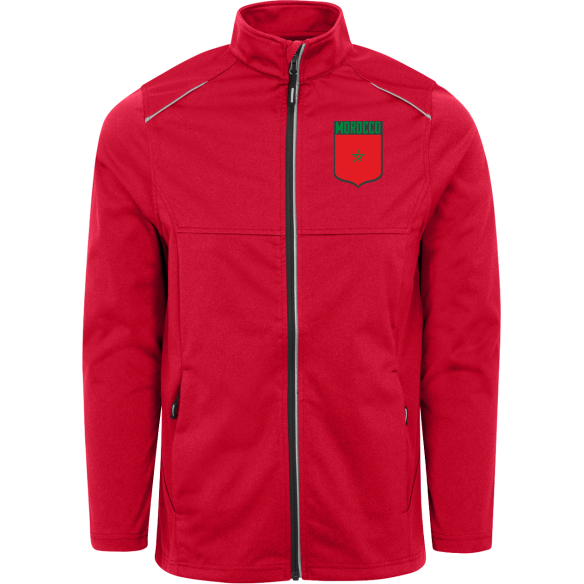 Morocco Football Team Emblem Men's Techno Lite Tech-Shell