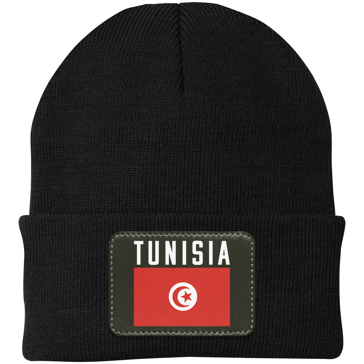 Tunisia Football Team Emblem Patch Knit Cap