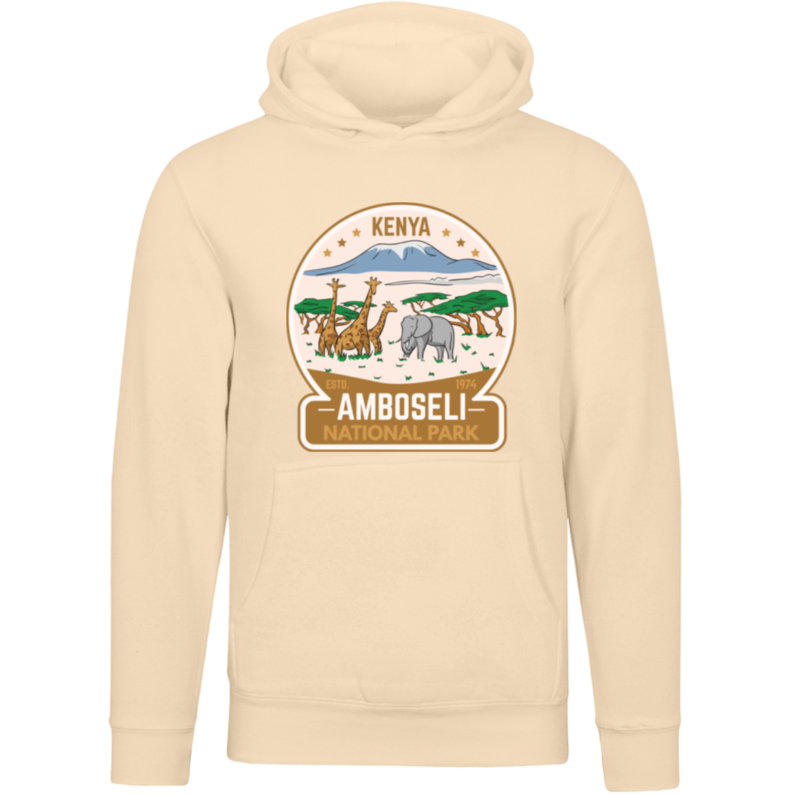 Amboseli National Park Kenya Unisex Pullover Hoodie