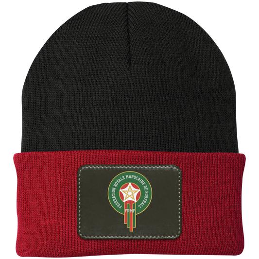 Royal Moroccan Football Team Emblem Patch Knit Cap