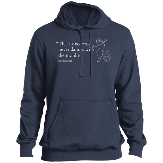 The Rhinoceros Never Dances With the Monkey Men's Pullover Hoodie