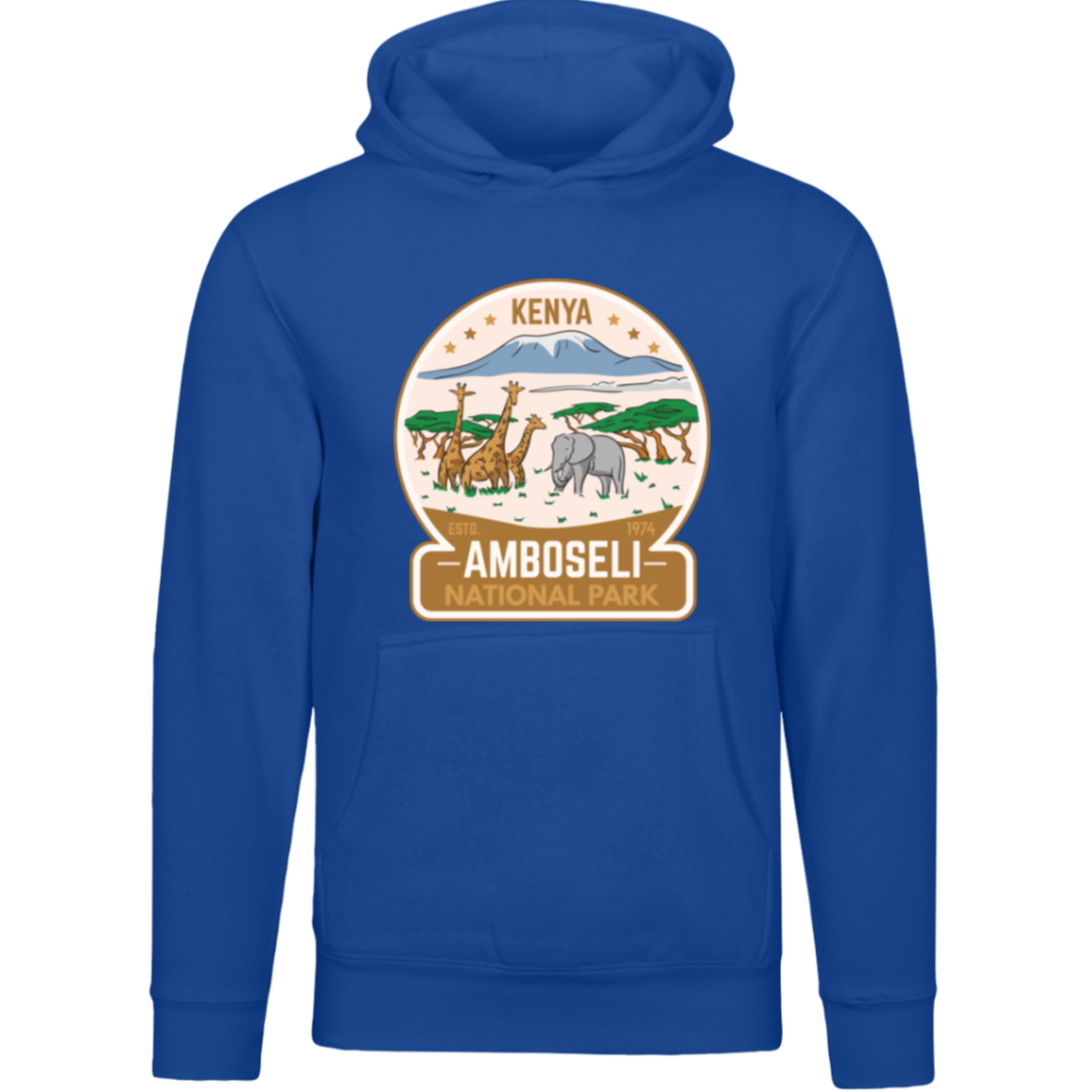 Amboseli National Park Kenya Unisex Pullover Hoodie