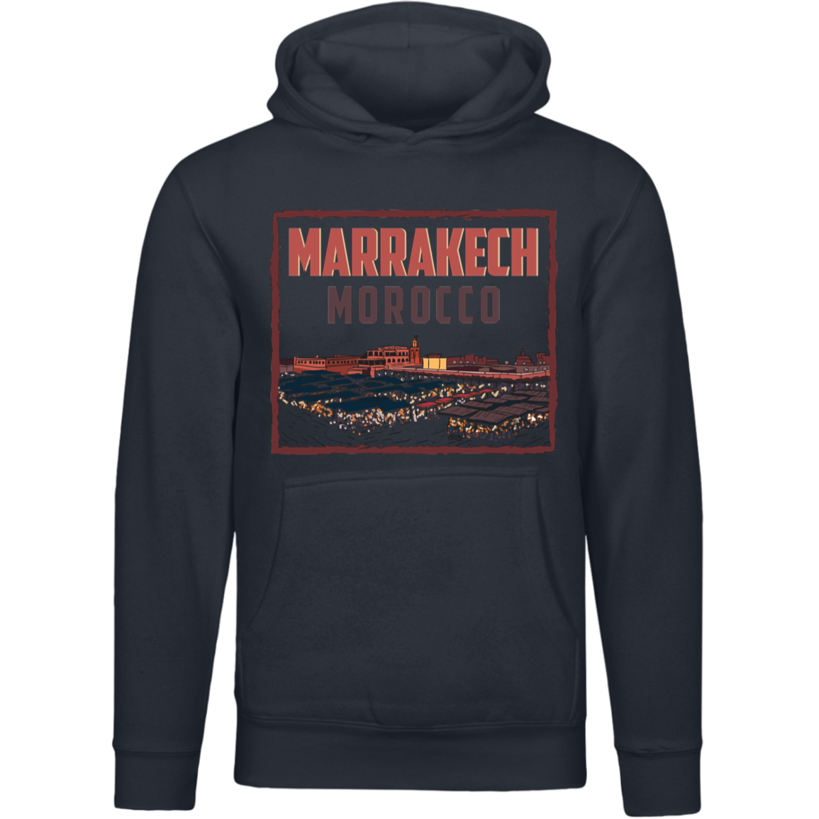 Marrakech Square Morocco Unisex Pullover Hoodie