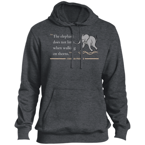 The Elephant Doesn't Limp When Walking on Thorns Men's Pullover Hoodie