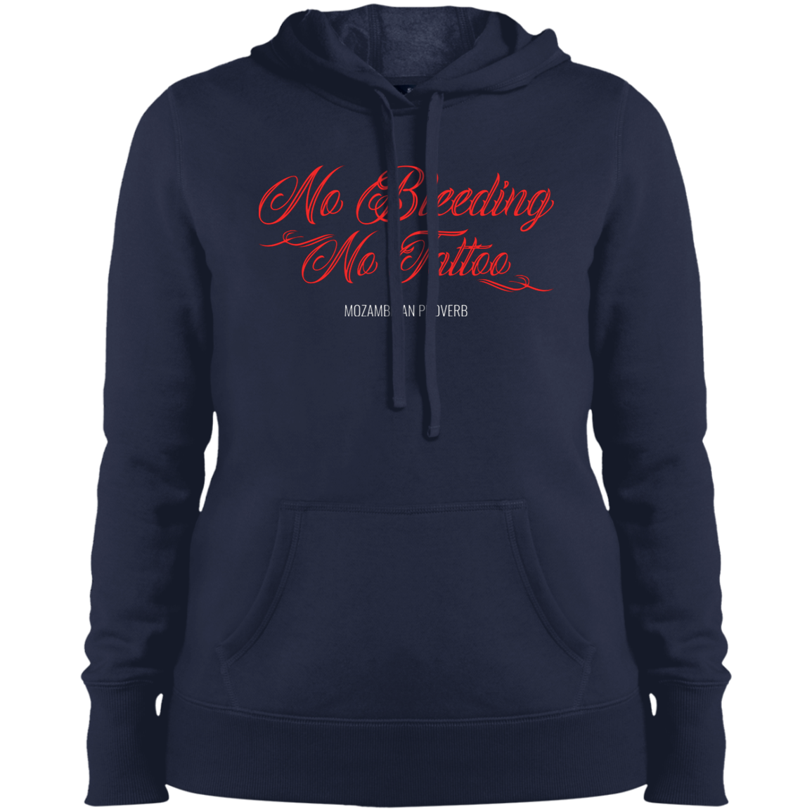 No Bleeding No Tattoo Women's Pullover Hoodie