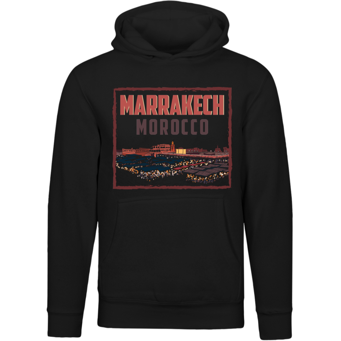 Marrakech Square Morocco Unisex Pullover Hoodie