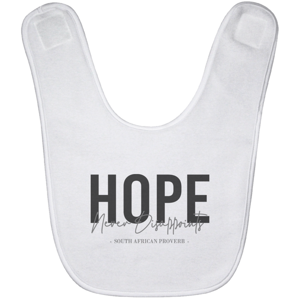 Hope Never Disappoints Baby Bib