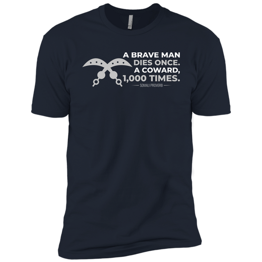 A Brave Man Dies Once, A Coward, 1,000 Times Kids' Classic T-Shirt