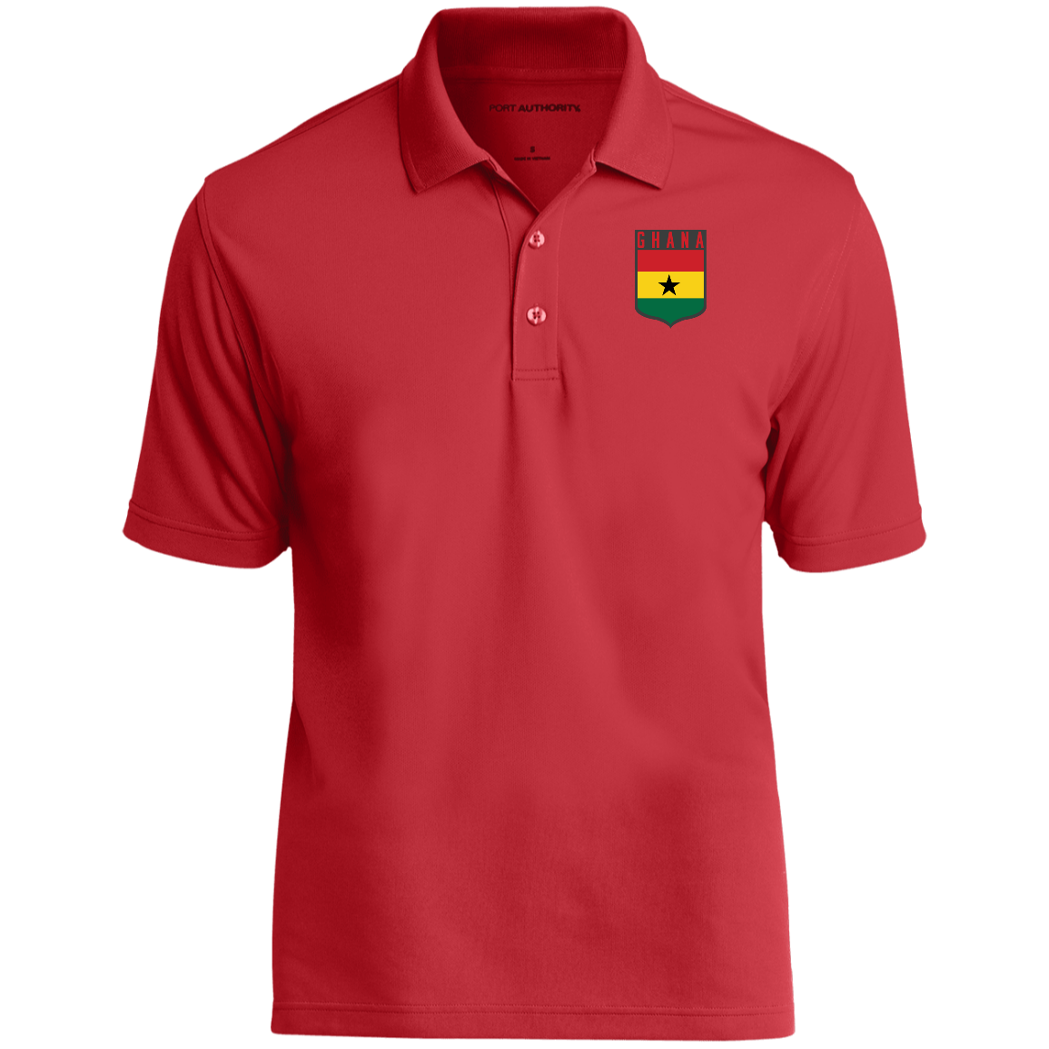 Ghana Football Team Emblem Men's Micro-mesh Polo