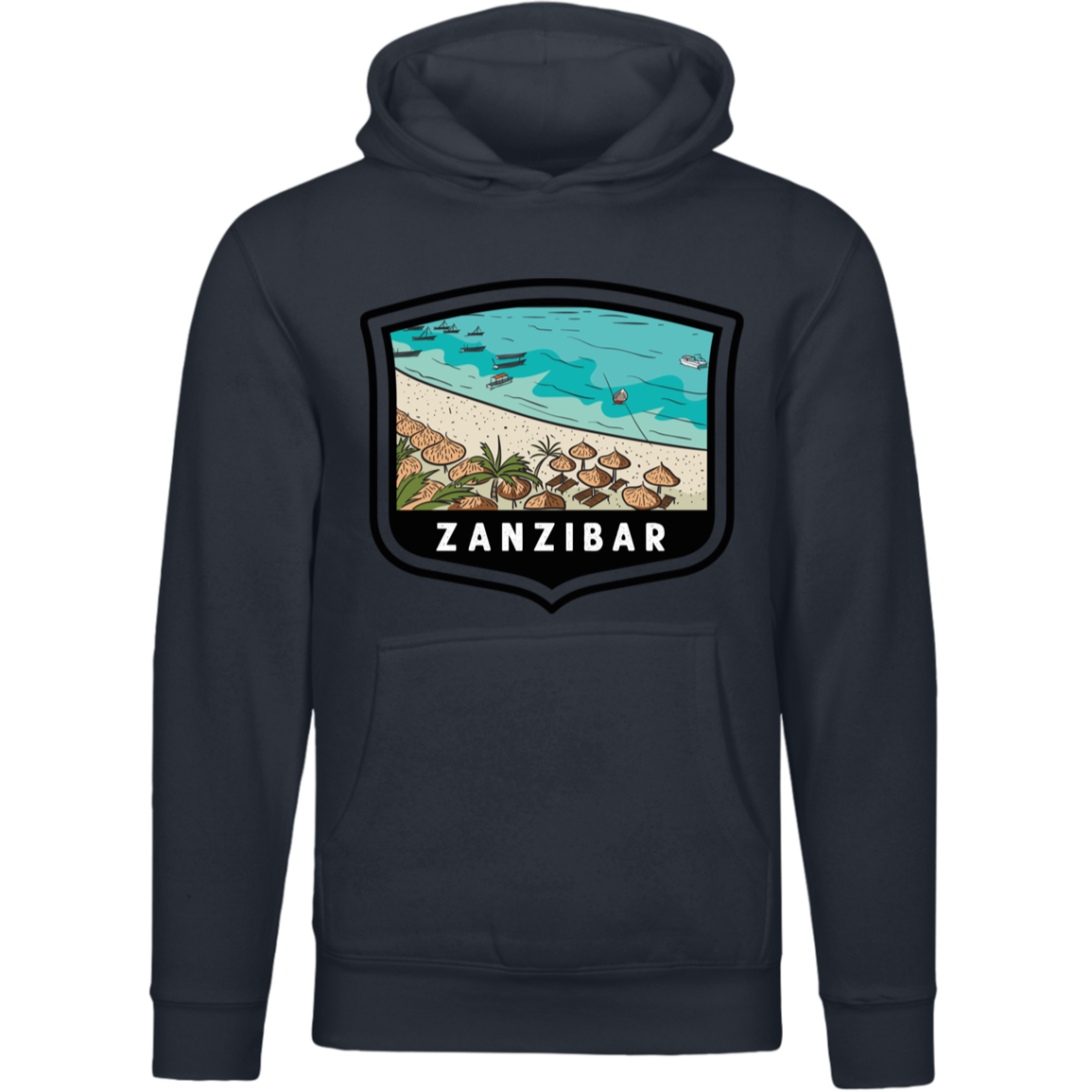 Zanzibar Beaches Unisex Pullover Hoodie