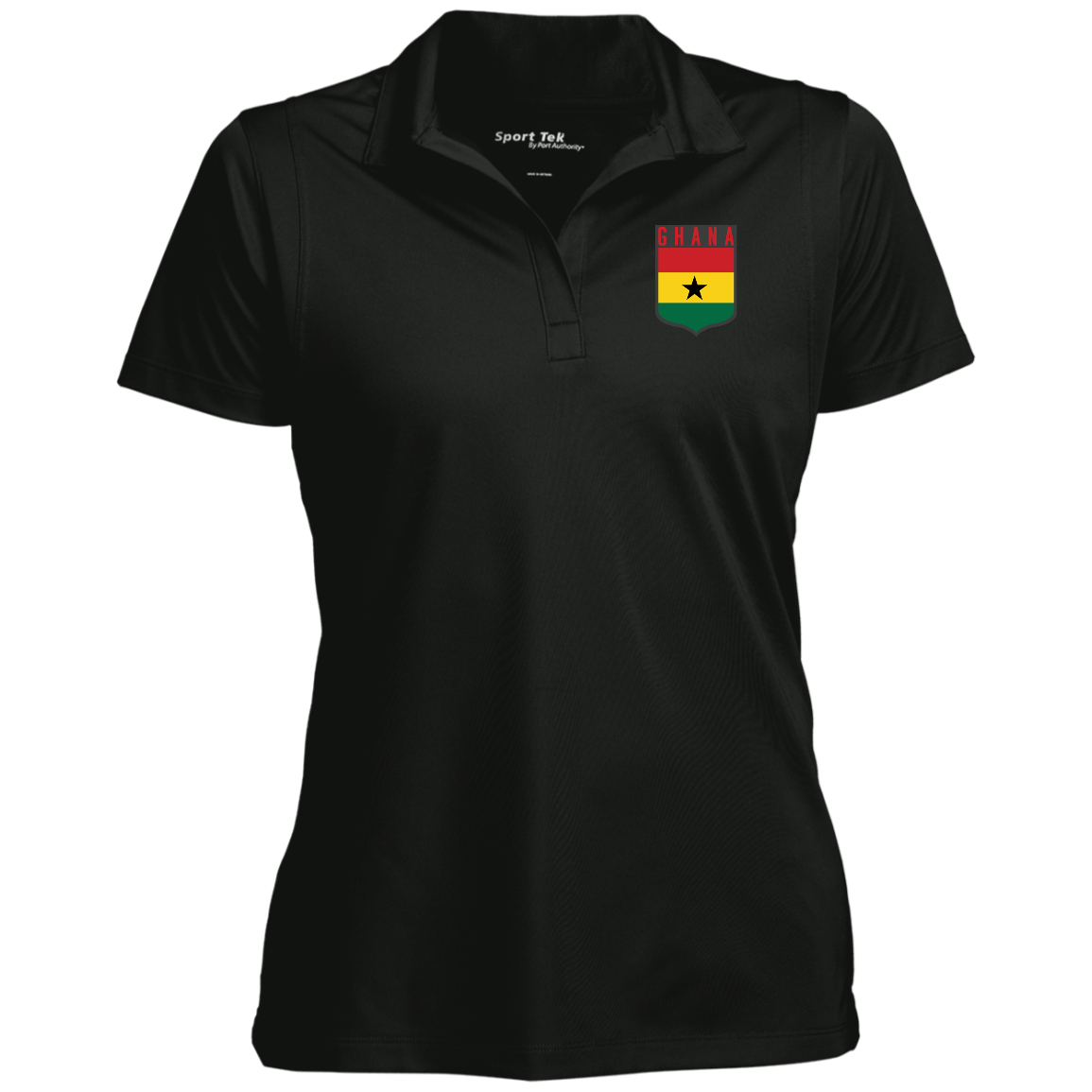 Ghana Football Team Emblem Women's Sport Polo